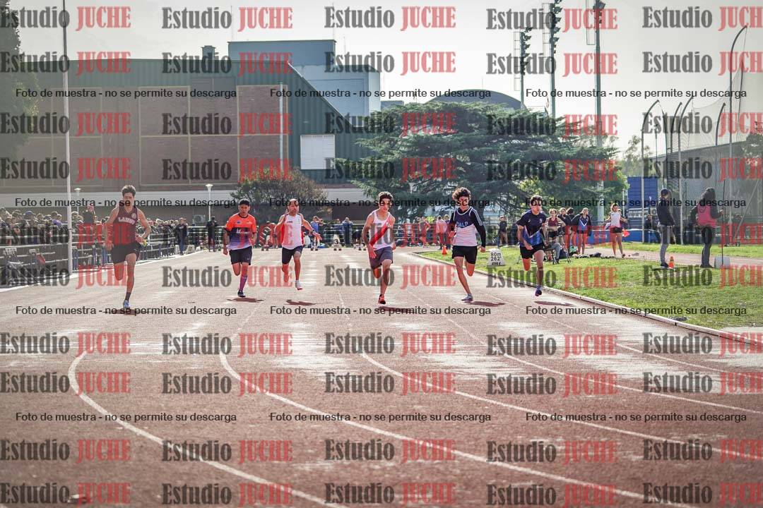 Fotos de los 100 m llanos de varones