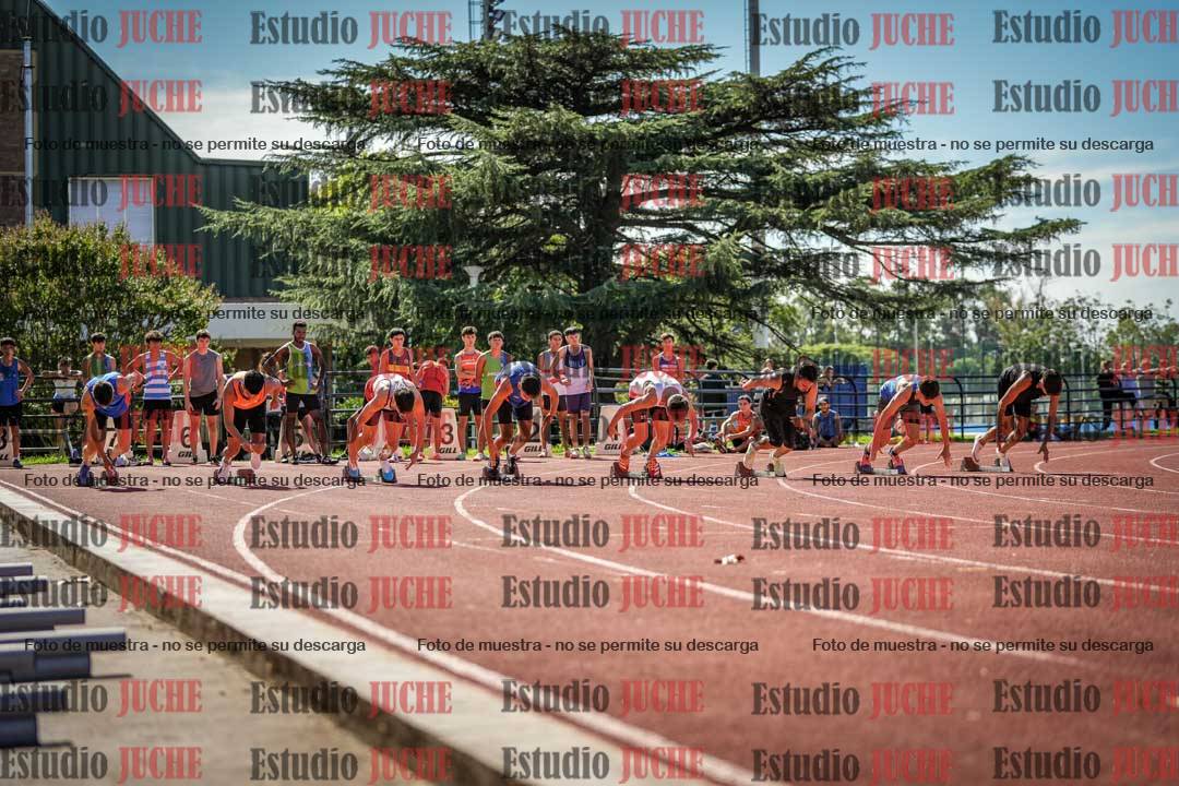 Fotos de los 100 m llanos de varones