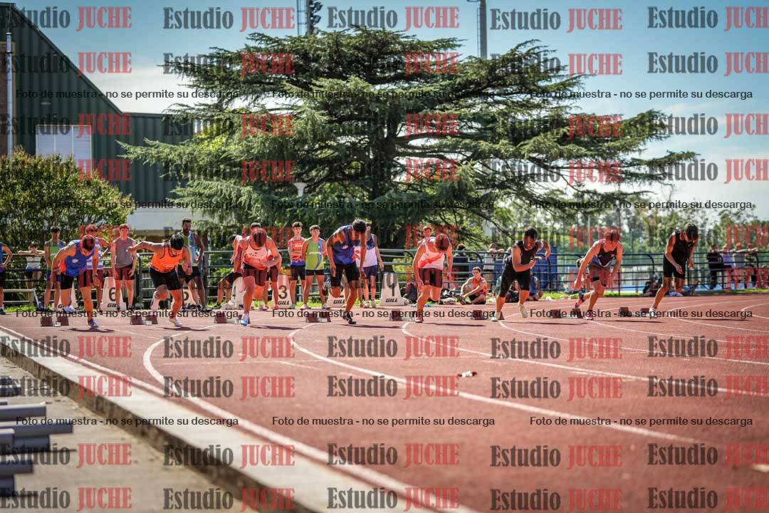 Fotos de los 100 m llanos de varones