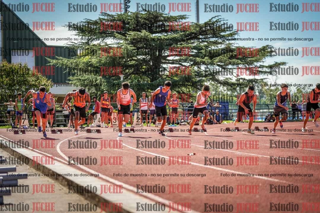 Fotos de los 100 m llanos de varones