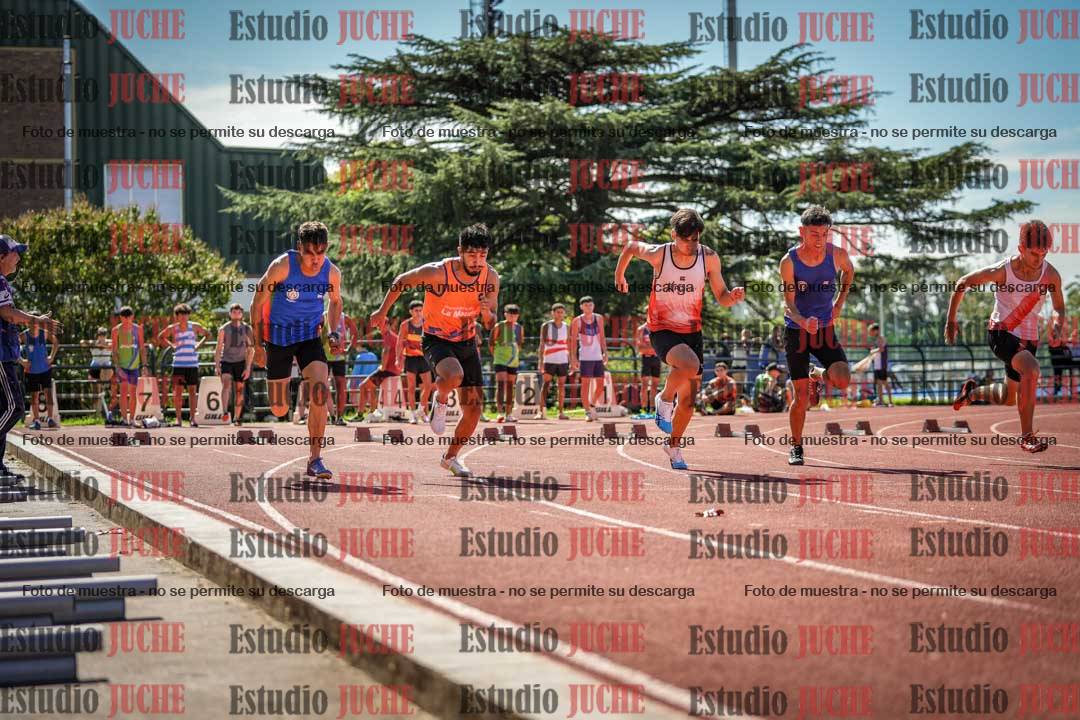 Fotos de los 100 m llanos de varones