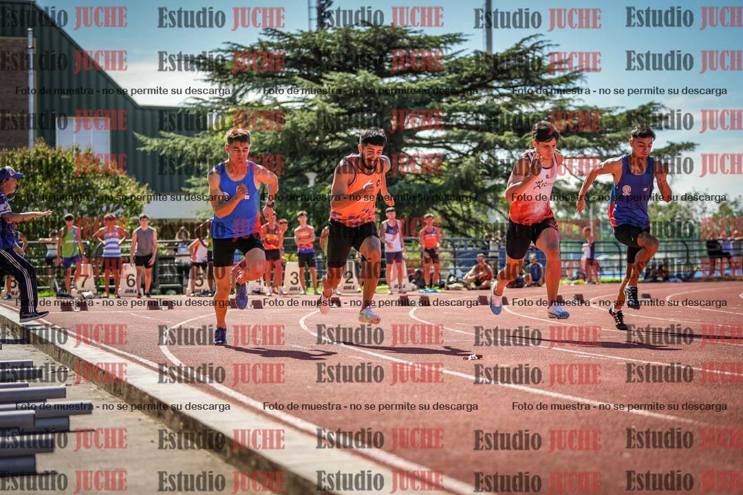 Fotos de los 100 m llanos de varones