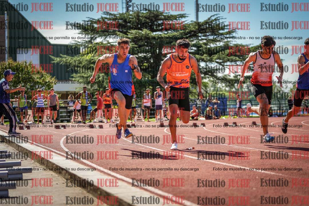 Fotos de los 100 m llanos de varones