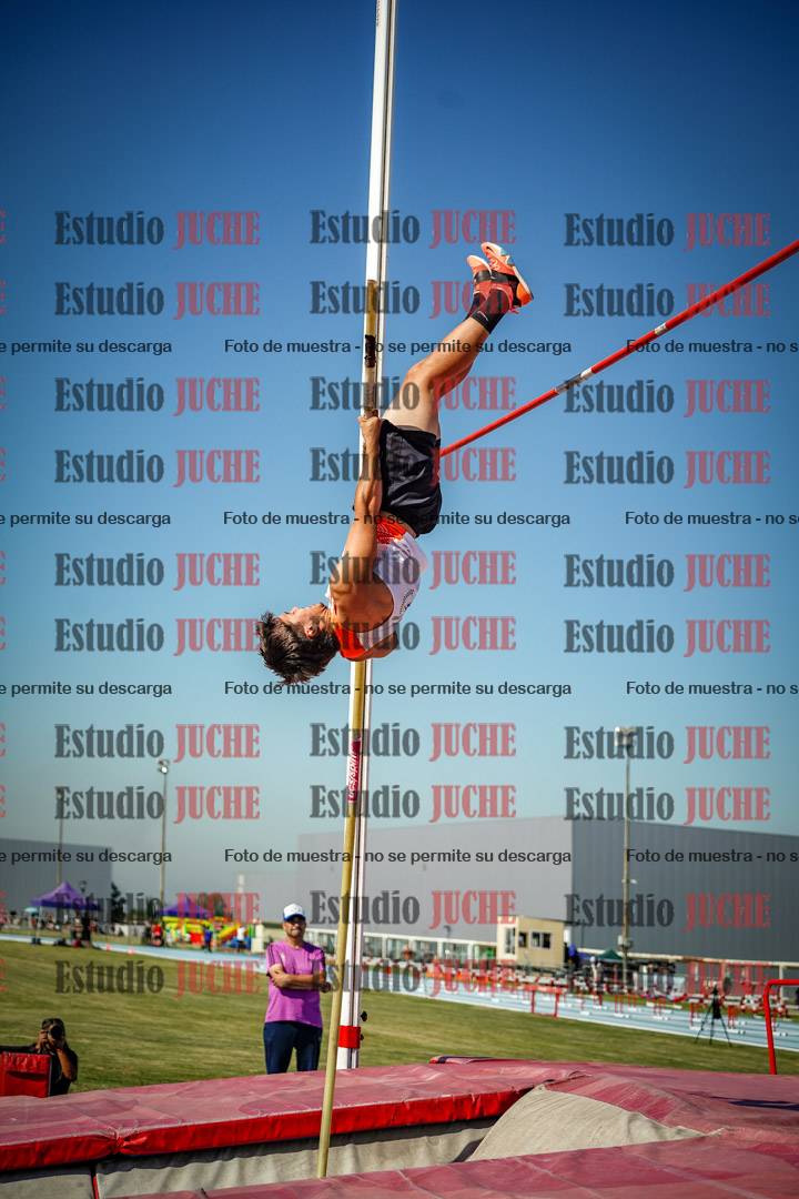 Fotos del salto con garrocha de mujeres y varones