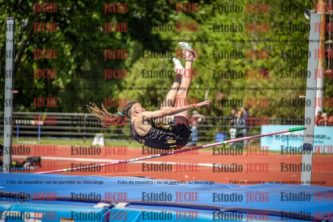 Fotos del salto en alto de varones