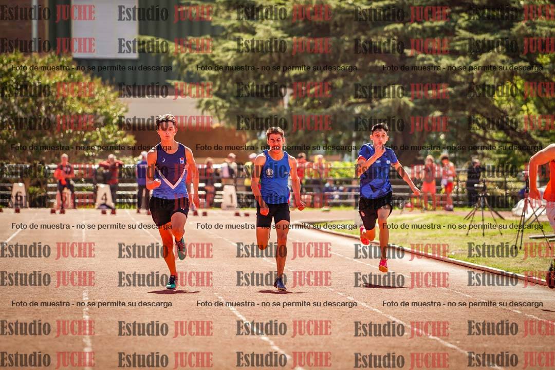 Fotos de los 100 m llanos de varones