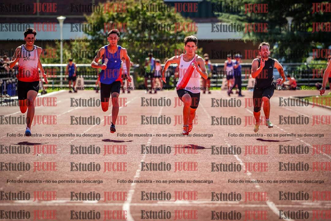 Fotos de los 100 m llanos de varones