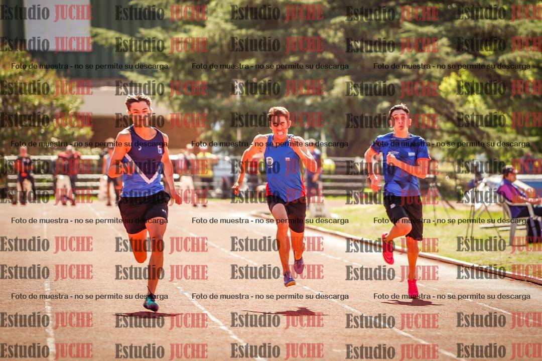 Fotos de los 100 m llanos de varones