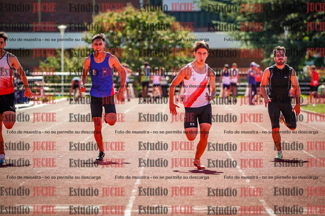 Fotos de los 100 m llanos de varones