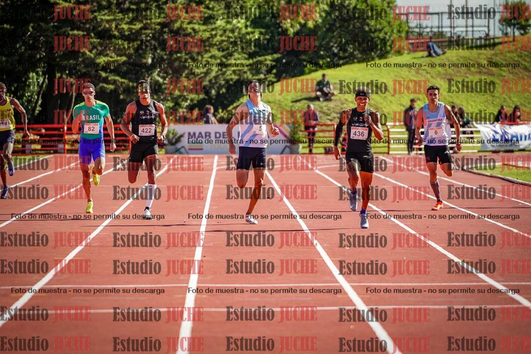 Fotos de los 400 m llanos de varones - FINAL