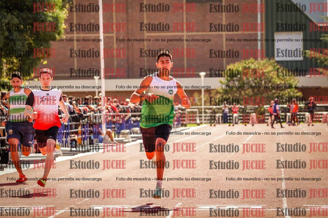 Fotos de los 100 m llanos de varones