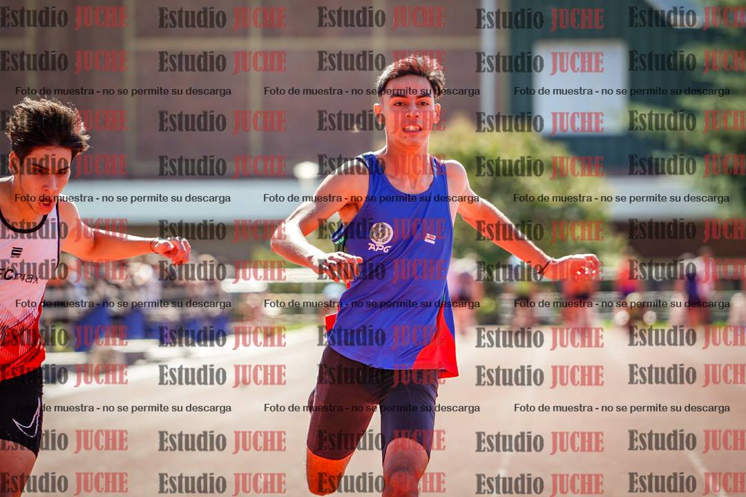 Fotos de los 100 m llanos de varones