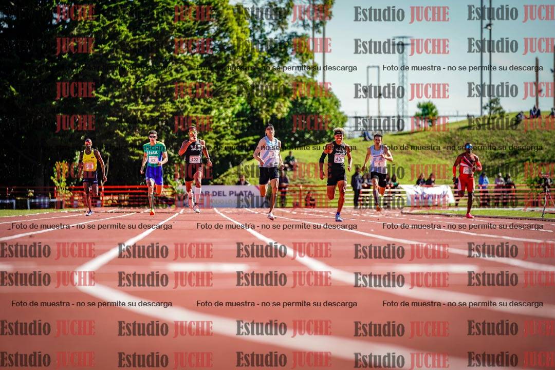 Fotos de los 400 m llanos de varones - FINAL