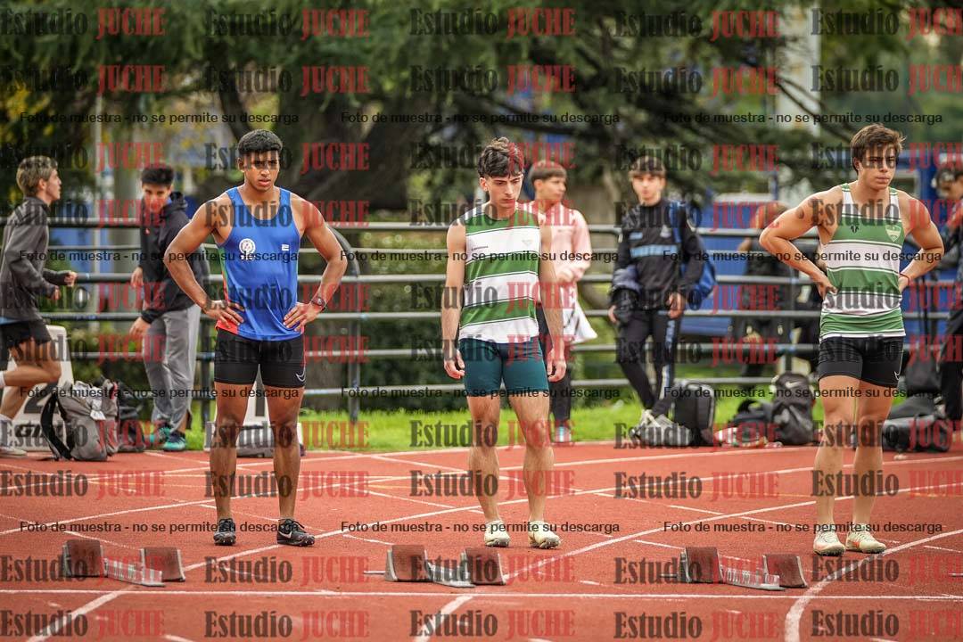 Fotos de los 100 m llanos de varones