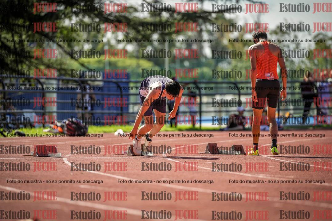 Fotos de los 100 m llanos de varones