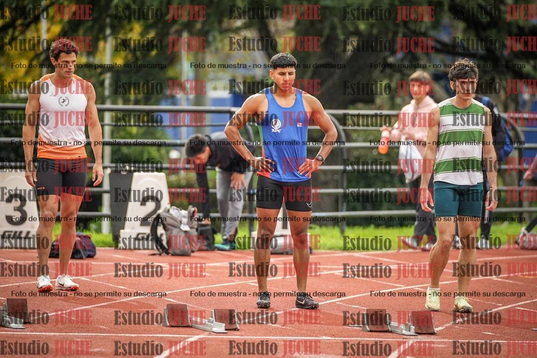 Fotos de los 100 m llanos de varones