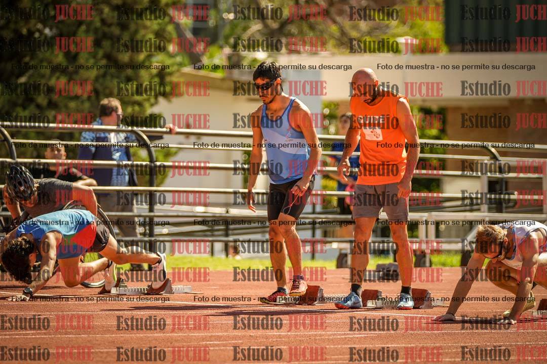Fotos de los 100 m llanos de varones