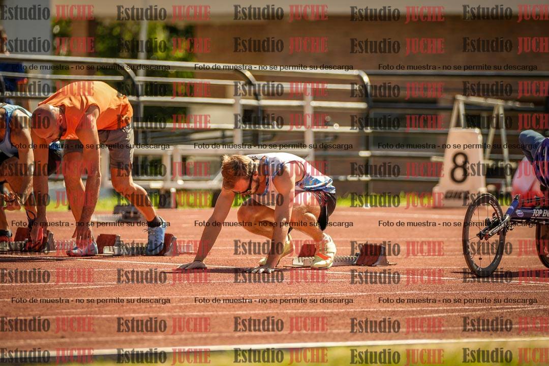 Fotos de los 100 m llanos de varones