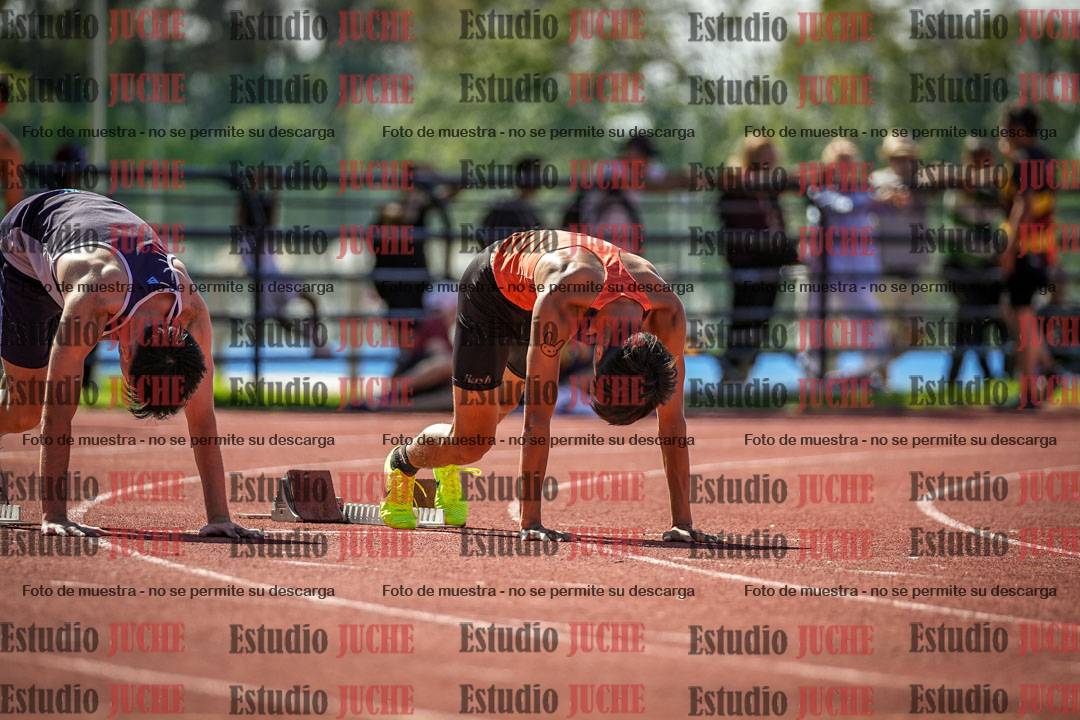 Fotos de los 100 m llanos de varones