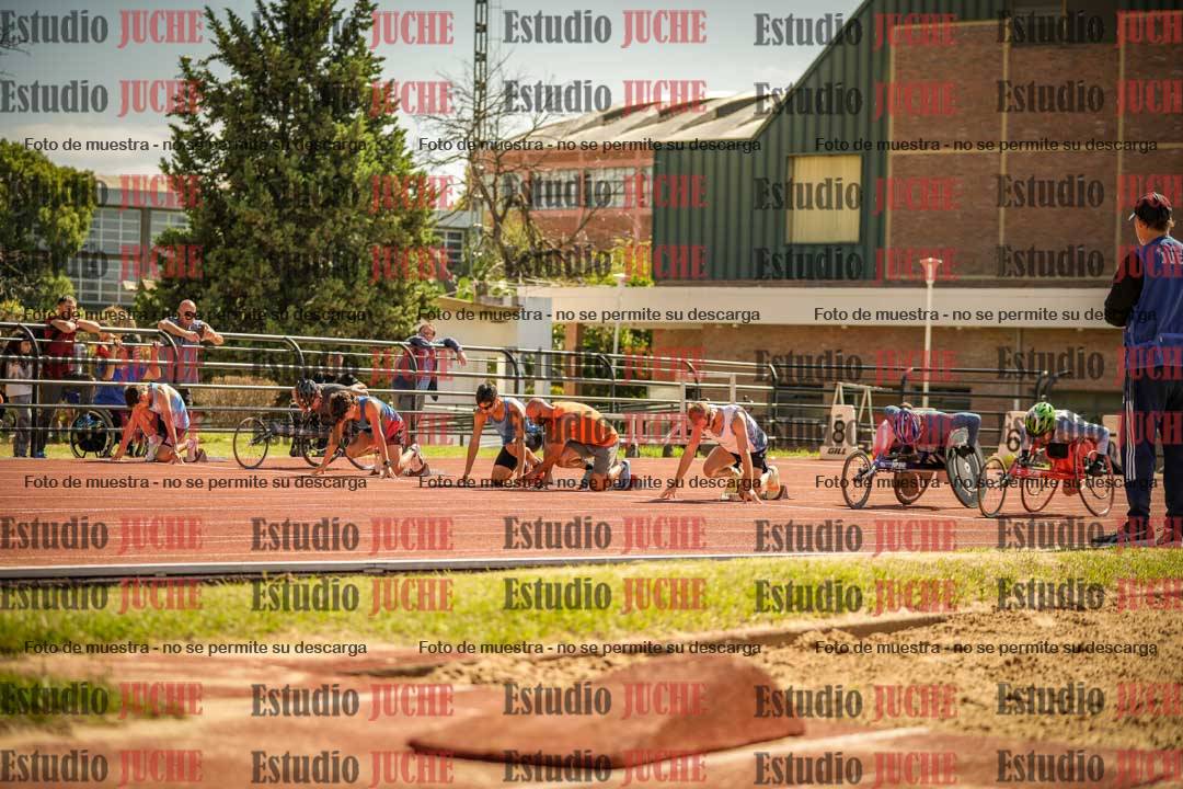 Fotos de los 100 m llanos de varones