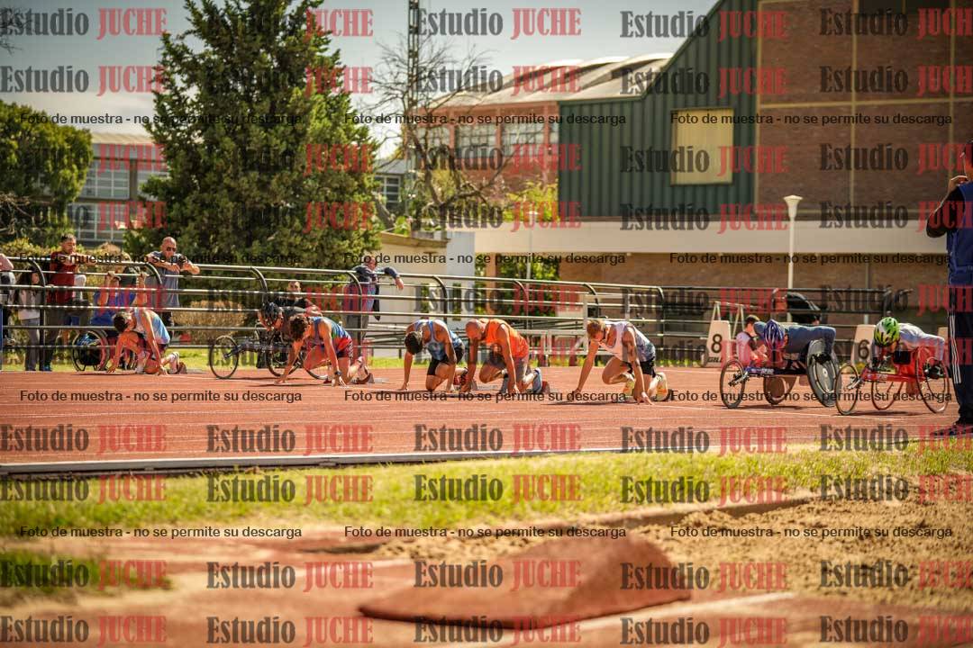 Fotos de los 100 m llanos de varones