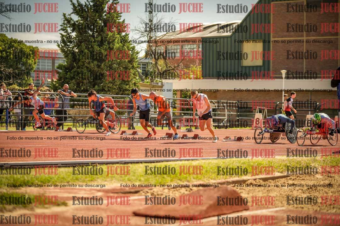Fotos de los 100 m llanos de varones