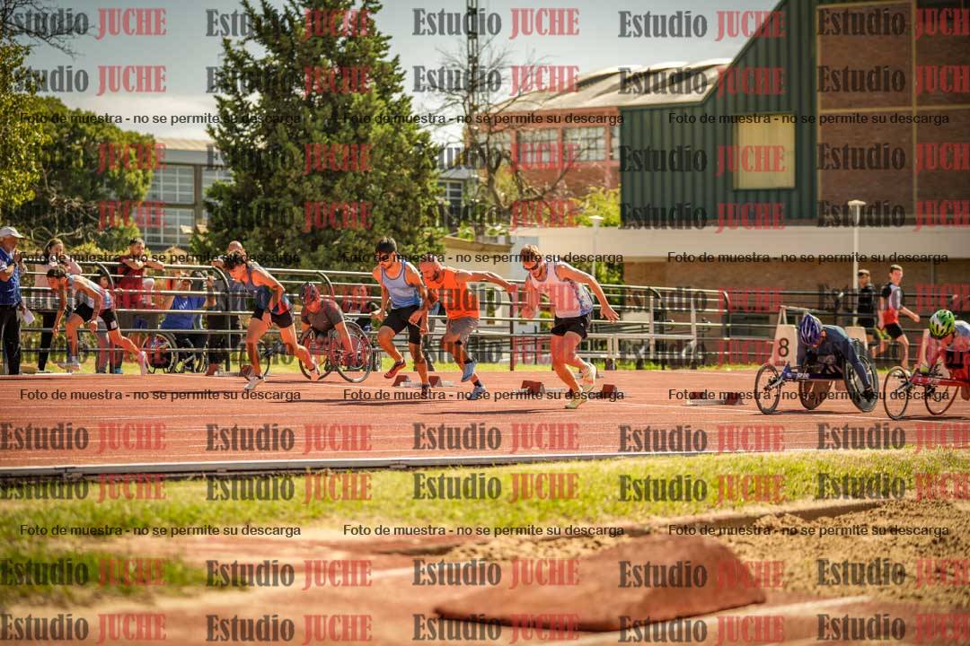 Fotos de los 100 m llanos de varones