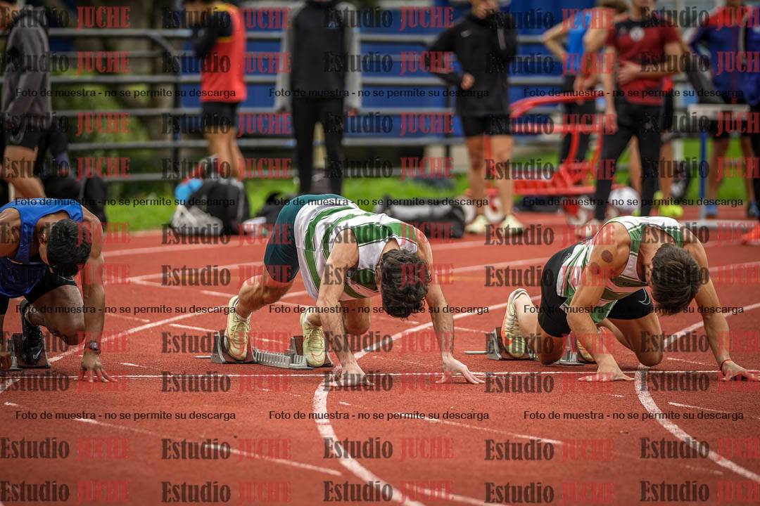 Fotos de los 100 m llanos de varones
