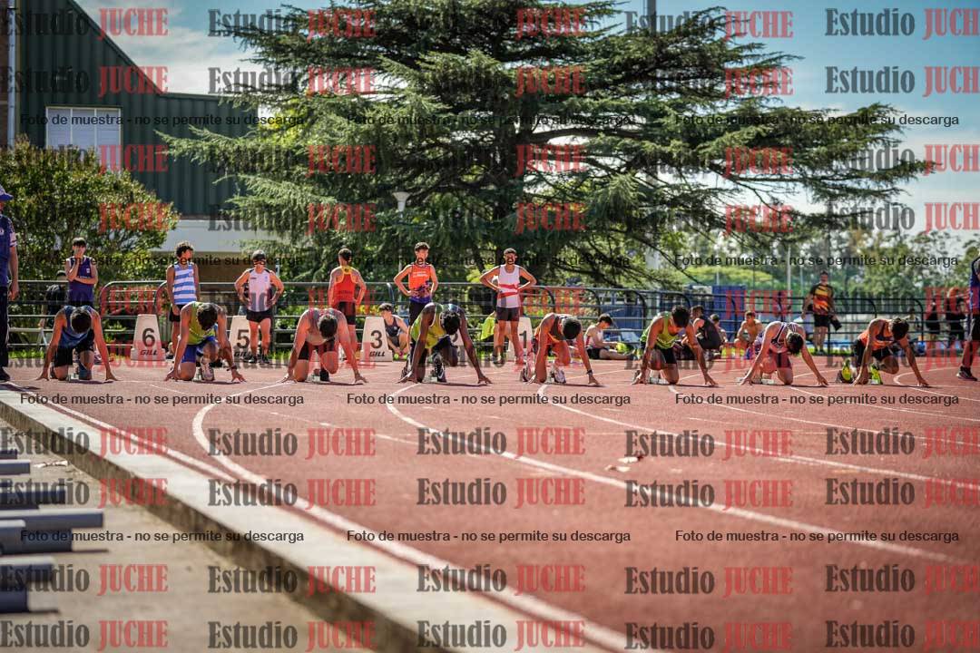 Fotos de los 100 m llanos de varones