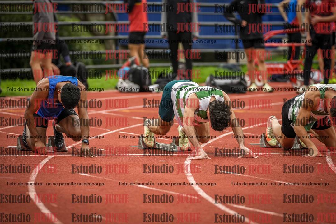 Fotos de los 100 m llanos de varones