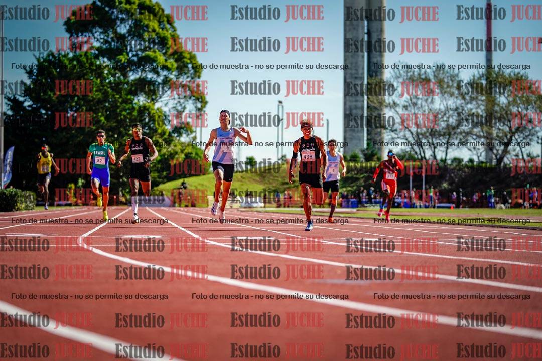 Fotos de los 400 m llanos de varones - FINAL