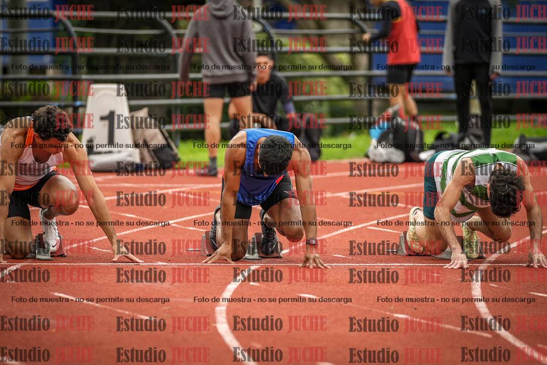 Fotos de los 100 m llanos de varones