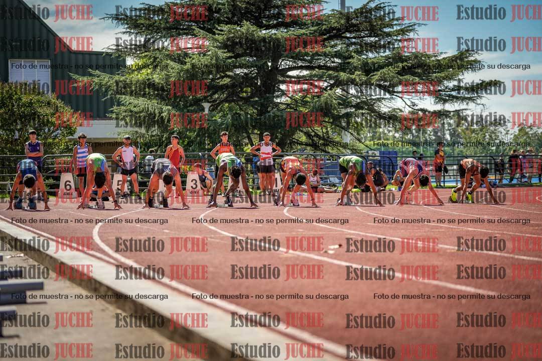 Fotos de los 100 m llanos de varones
