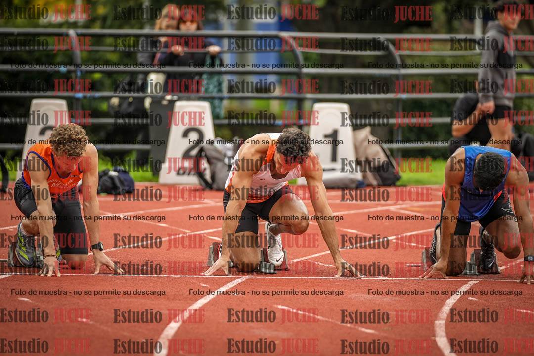 Fotos de los 100 m llanos de varones