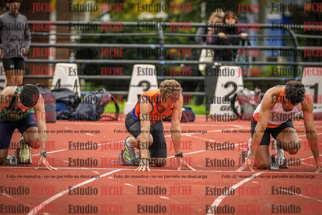 Fotos de los 100 m llanos de varones