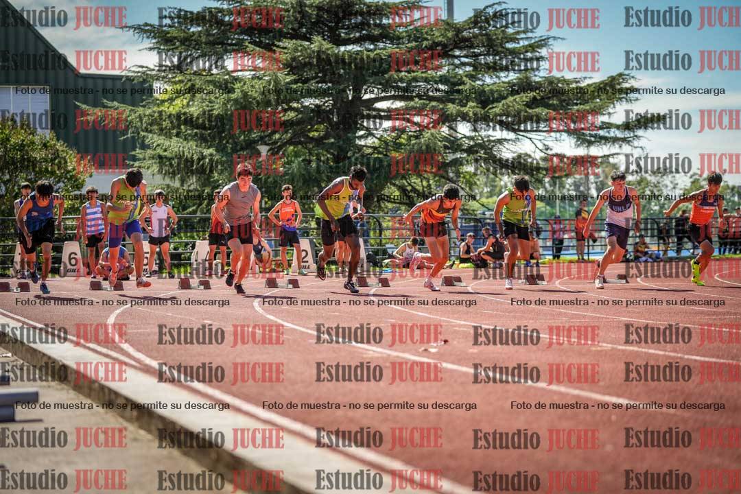 Fotos de los 100 m llanos de varones
