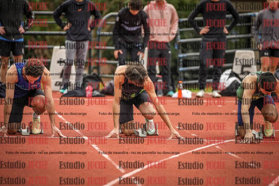 Fotos de los 100 m llanos de varones