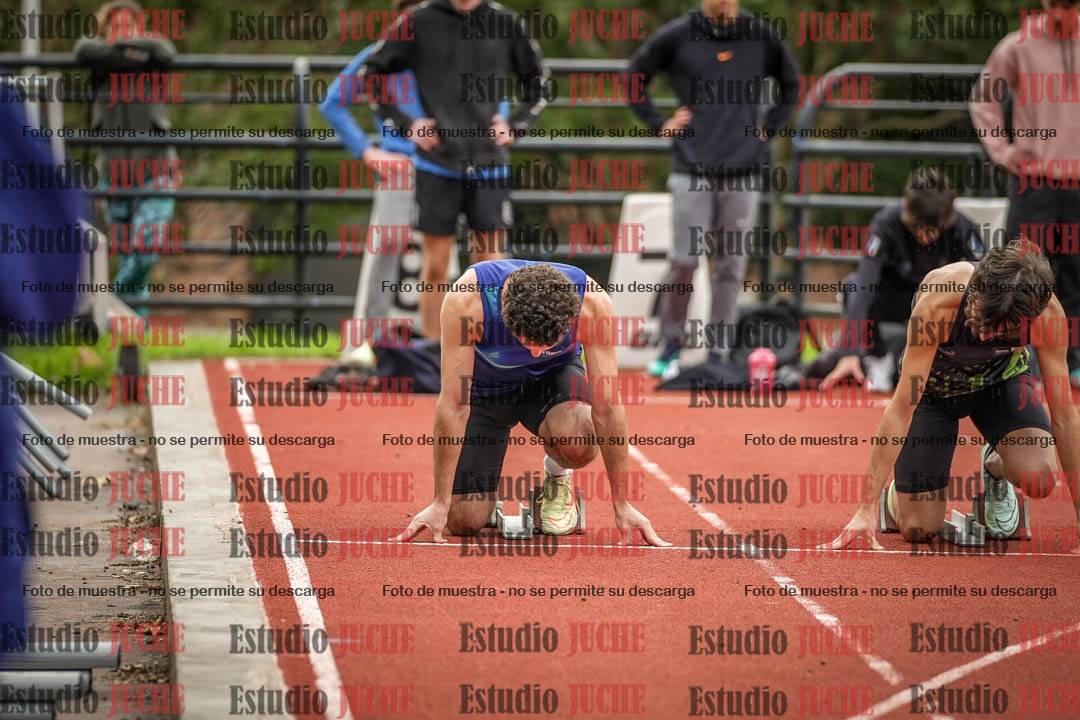 Fotos de los 100 m llanos de varones