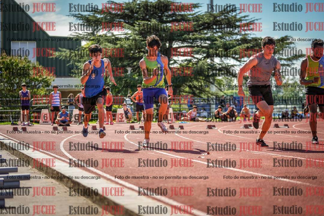 Fotos de los 100 m llanos de varones