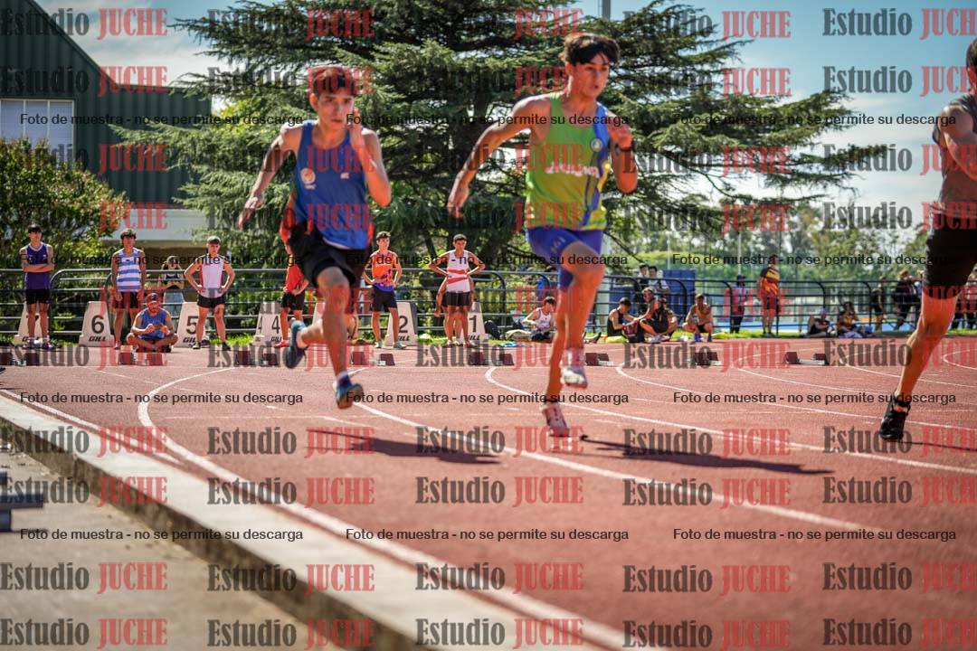 Fotos de los 100 m llanos de varones