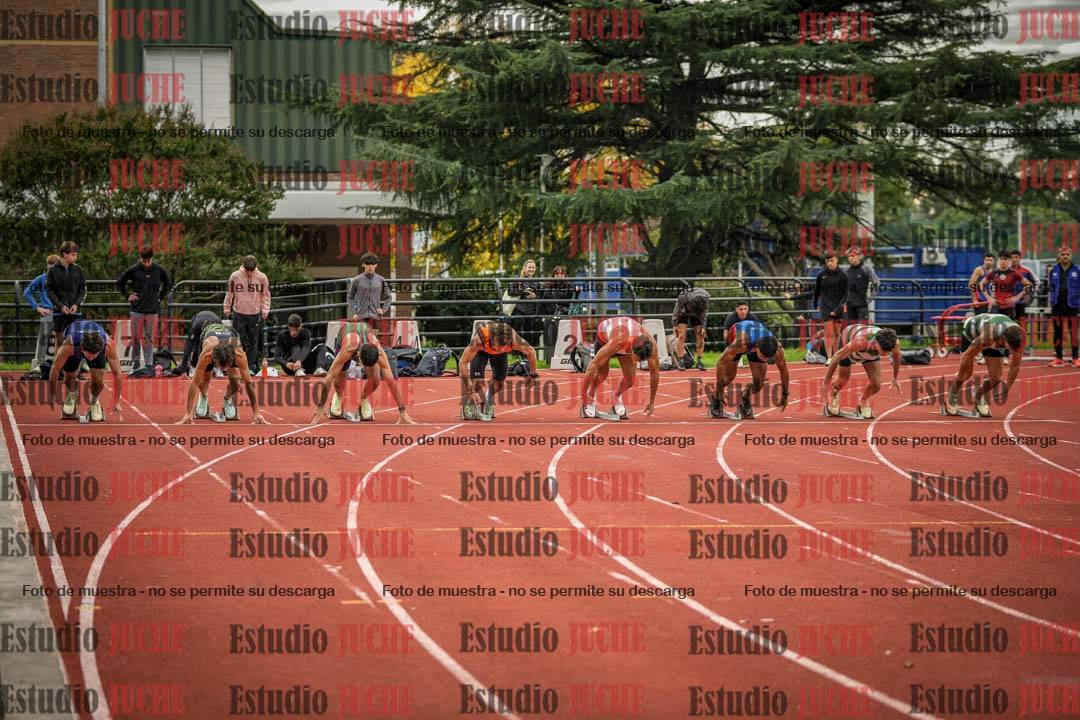 Fotos de los 100 m llanos de varones