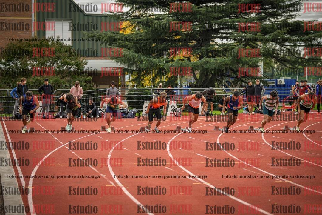 Fotos de los 100 m llanos de varones