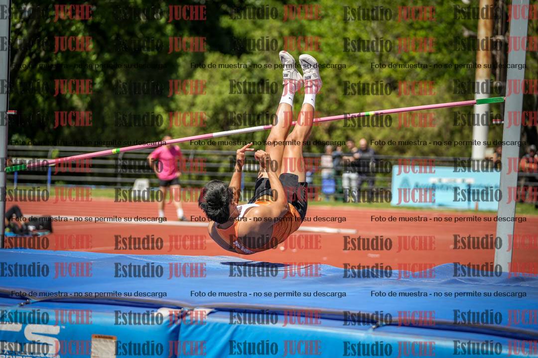 Fotos del salto en alto de varones