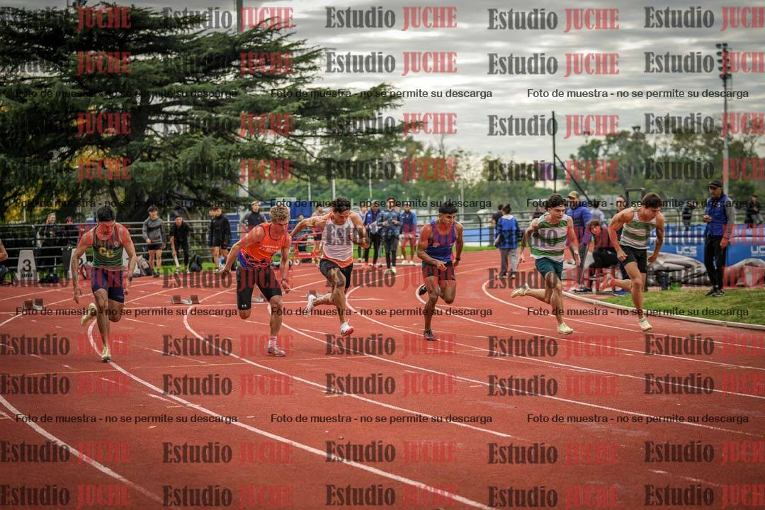 Fotos de los 100 m llanos de varones