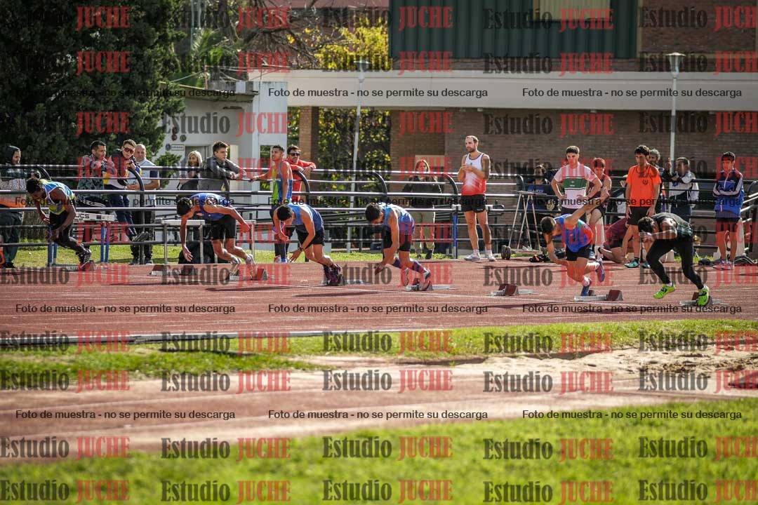 Fotos de los 100 m llanos de varones