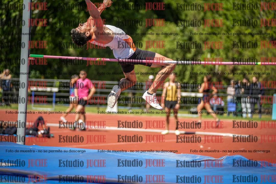 Fotos del salto en alto de varones