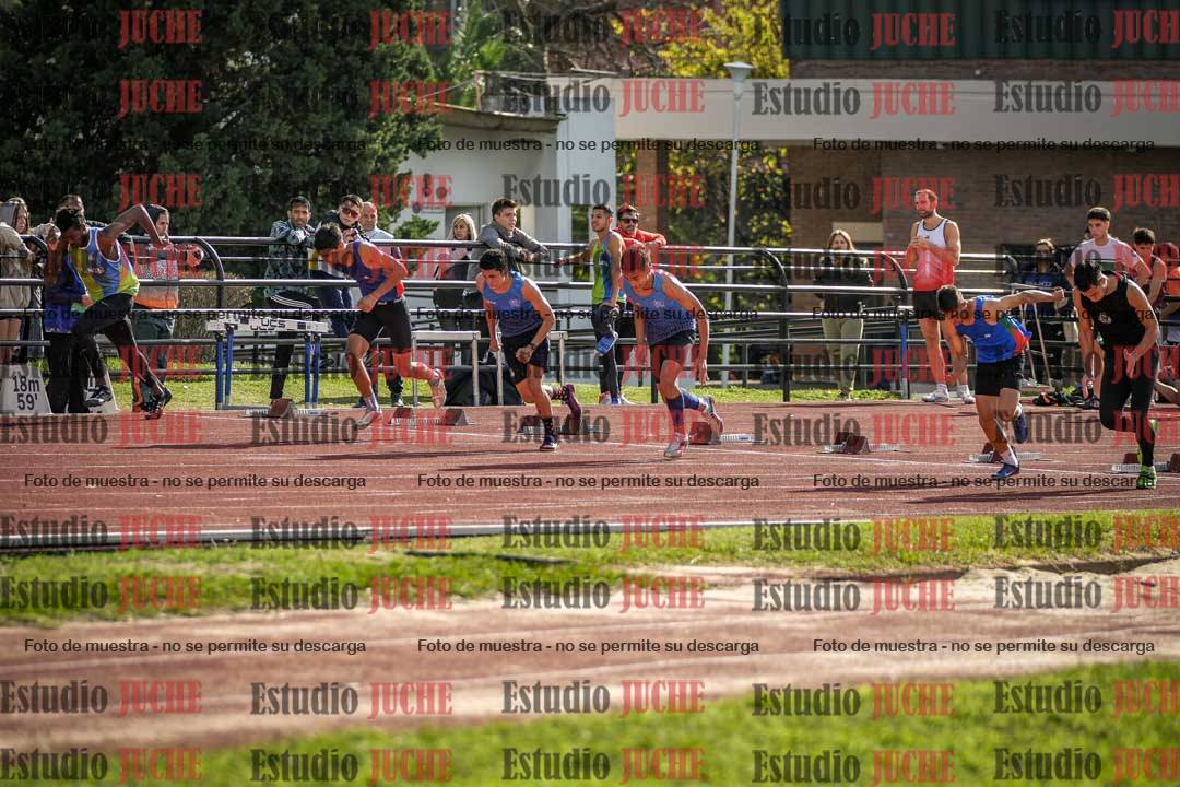 Fotos de los 100 m llanos de varones
