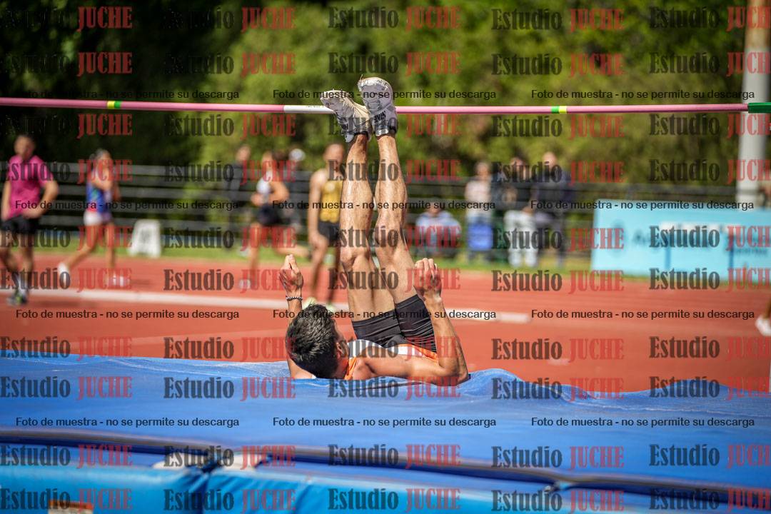 Fotos del salto en alto de varones