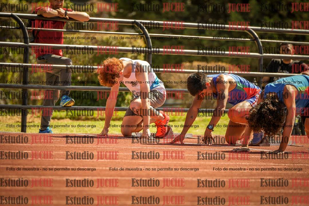 Fotos de los 100 m llanos de varones
