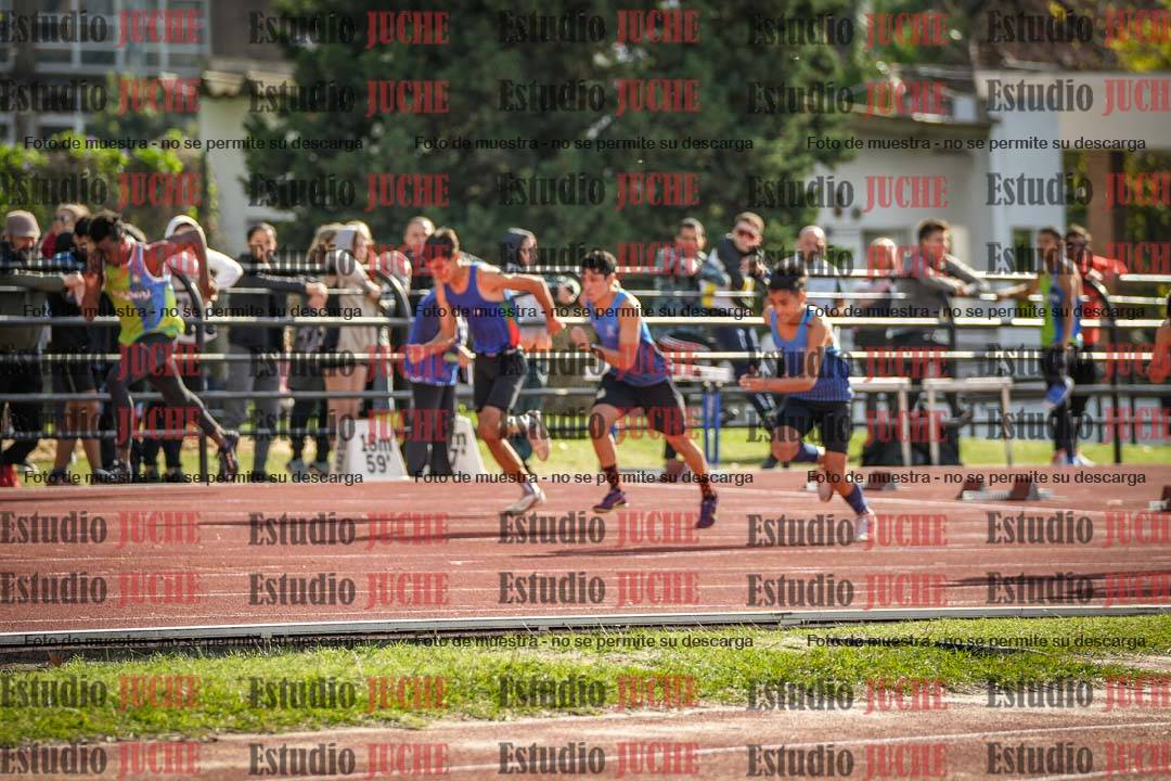 Fotos de los 100 m llanos de varones
